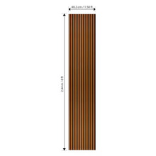 Load image into Gallery viewer, Laminate Slat Acoustic Wall Panels (80-Pack) Hamilton 18.90-inch x 96-inch
