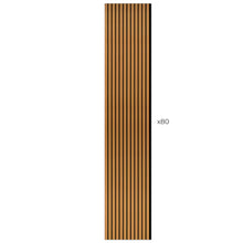 Load image into Gallery viewer, Laminate Slat Acoustic Wall Panels (80-Pack) Yorke 18.90-inch x 96-inch
